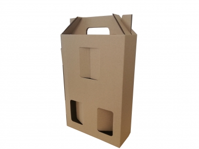 CAJA TQ 2 BOTELLAS DE SIDRA MAS VASO 205x85x320 mm