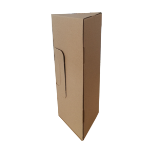 CAJA TQ 1 BOTELLA TRIANGULAR 81x81x300 mm