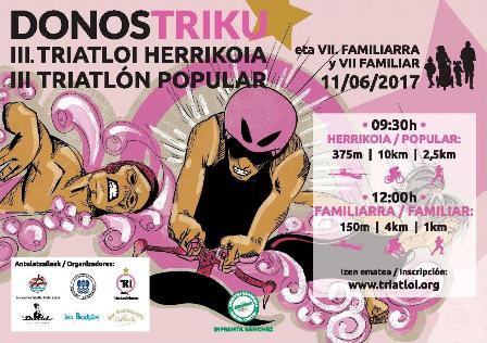 ESTALKI colabora con el deporte popular patrocinando la 3ª edición de la TRIATLÓN DONOSTRIKU, organizada en la playa de Ondarreta.