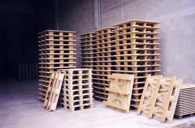 Palets de aglomerado de fibra de madera, 100% reciclables